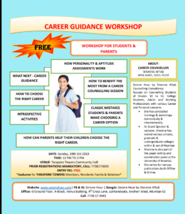 Free career counselling workshop